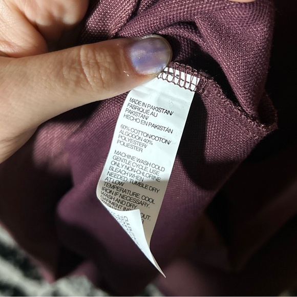 NEW Van Heusen Men’s 3/4 Zip Pullover “Wine Tasting” Burgandy Long Sleeve XLTall - Picture 4 of 6